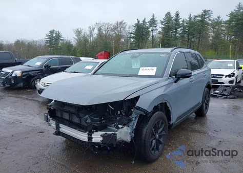 2025 Honda Cr-V Hybrid Sport-L из США, поврежденный, VIN 7FARS6H85SE035382